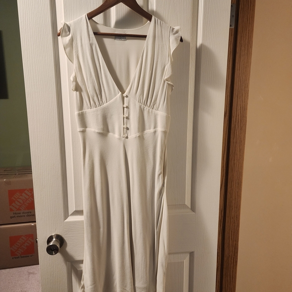 Sunday Best Dresses & Skirts - Sunday Best Cream Midi Dress with Button Front